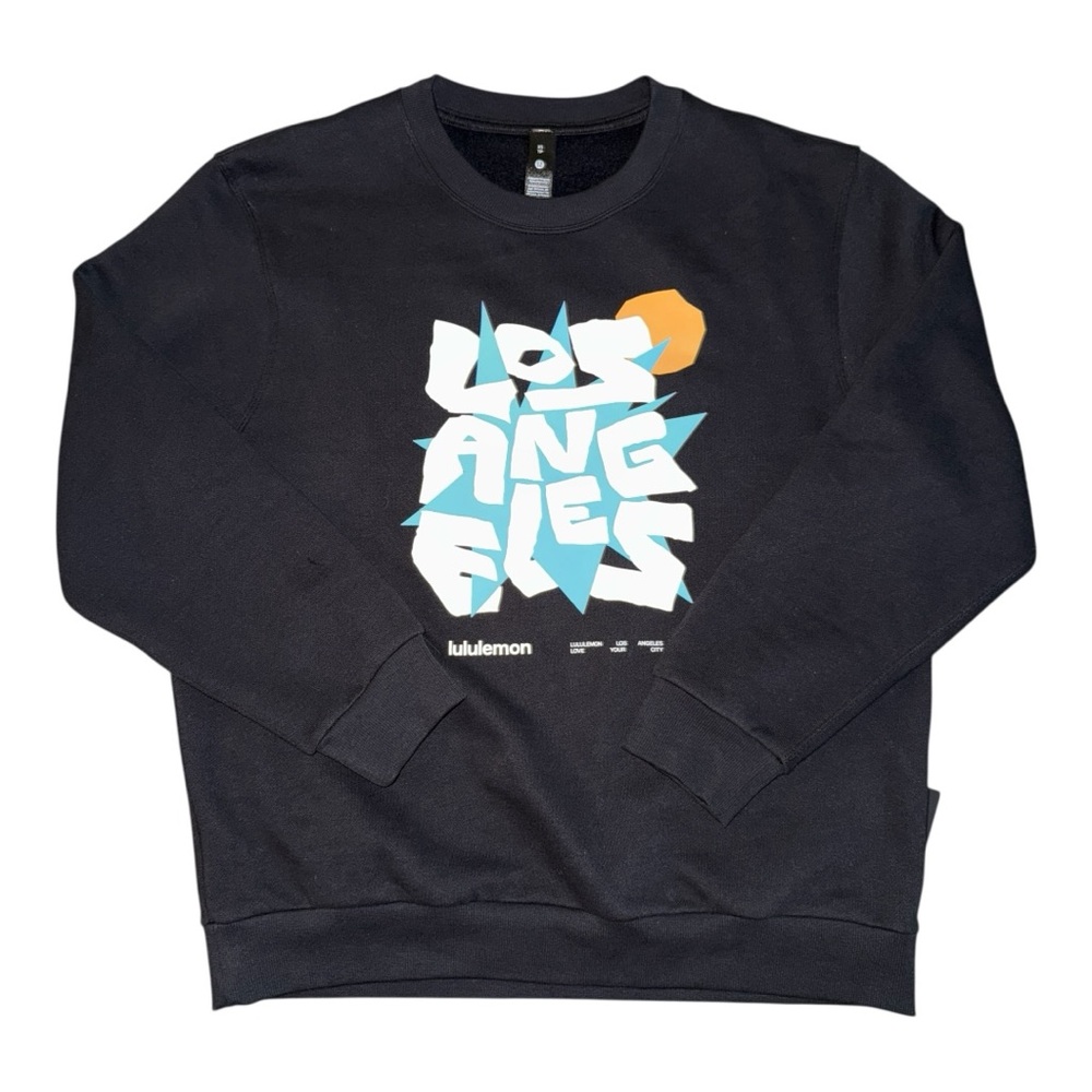 Lululemon Steady State Crew *Los Angeles Black Fleece Sweatshirt Size XS NWT